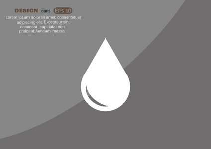 液滴简单 web 图标