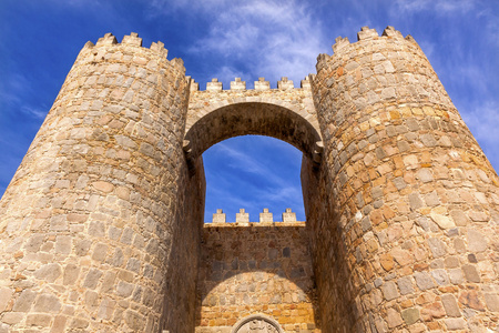 阿维拉中世纪古城墙卡斯蒂利亚西班牙