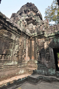在柬埔寨的美丽塔 Som 庙