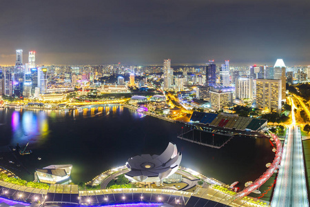 新加坡金融区与业务建设新加坡城市的景观