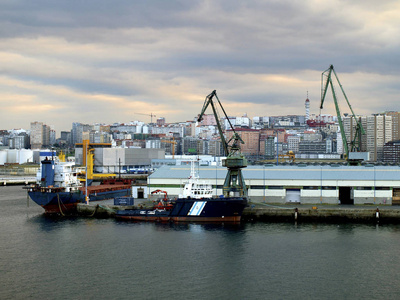 工业港在拉科鲁尼亚
