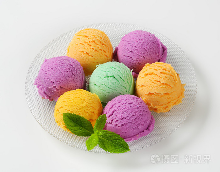 什锦的冰淇淋