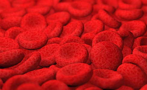 红血细胞的背景下，3d 图
