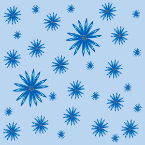 花蓝色的矢车菊自然抽象背景