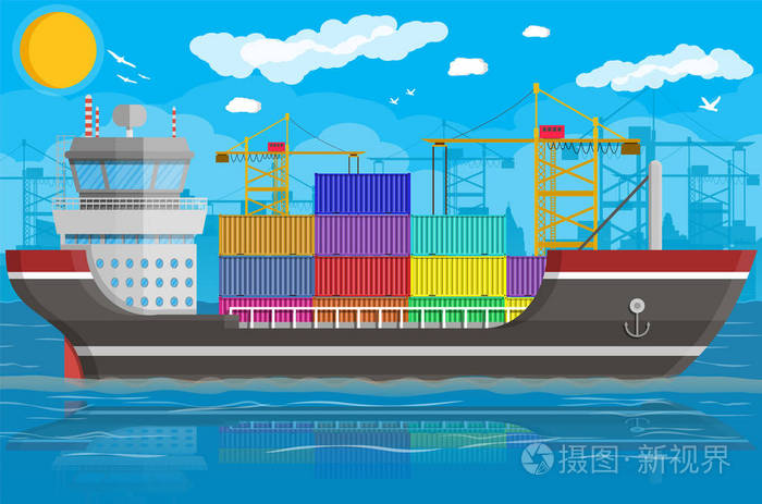 货船集装箱起重机港口物流