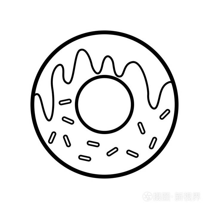 甜甜圈隔离图标设计