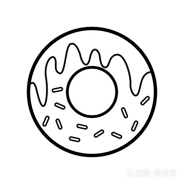 甜甜圈隔离图标设计插画-正版商用图片0dbrcd-摄图新