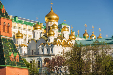 Arhitectural 复合体在俄罗斯莫斯科克里姆林宫的片段