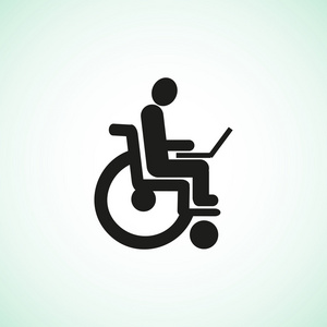 残疾人轮椅图标