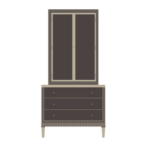 孤立的衣柜壁橱矢量橱柜家具图