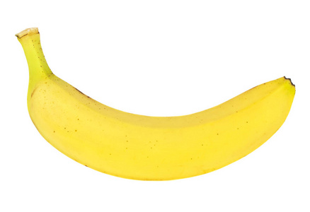 香蕉被隔绝在白色背景