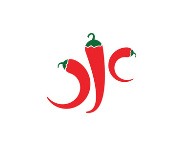 辣椒 logo 模板矢量图标插画设计