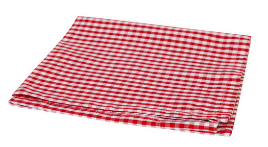 孤立的野餐红布餐巾