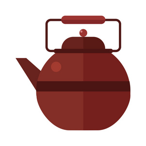传统茶道灰色茶壶，桌上有一个杯子，扁平的花瓶