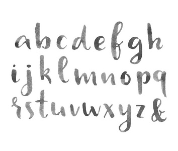 现代书法字母表