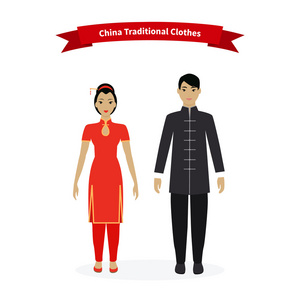 中国传统服装的人