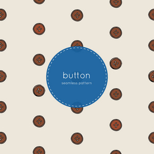 木材的按钮，无缝模式向量