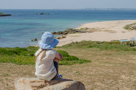 praia da ilha do pessegueiro海滩靠近港口covo portugal。