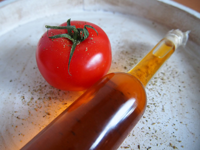 西红柿和橄榄油