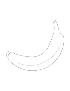 手绘制的香蕉