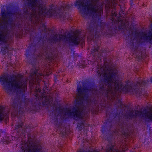无缝模式水彩手抽象紫色 红色彩绘的坝