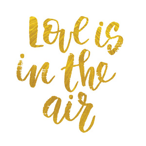 爱是空气中的手写的字体
