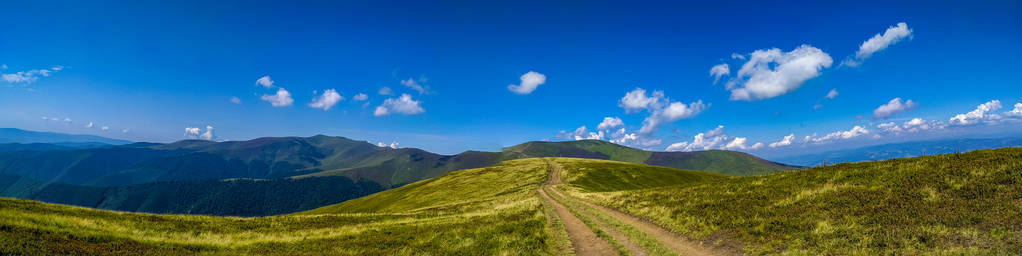 乌克兰喀尔巴阡山的景观