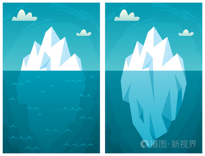 卡通冰山图插画-正版商用图片0dqvh8-摄图新视界