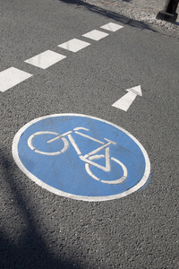 自行车车道标志波恩