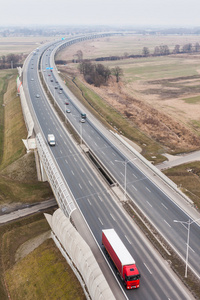 鸟瞰的公路