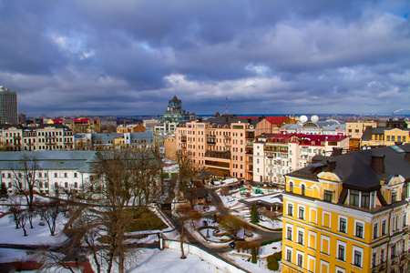 乌克兰基辅市中心的全景