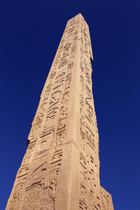 花岗岩针的女王在卡纳克神庙，卢克索，埃及哈特谢普苏
