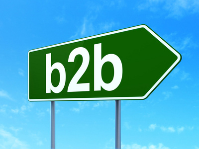 财务理念 b2b 道路标志背景