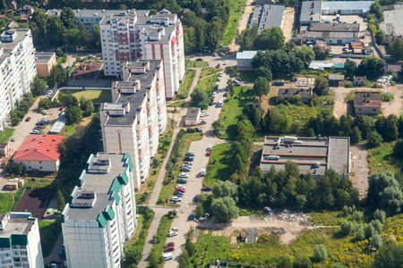 位于镇居住区的视图