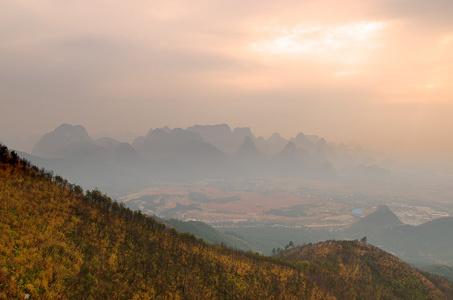 桂林市尧山山，中国