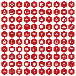 100 茶党图标六角红