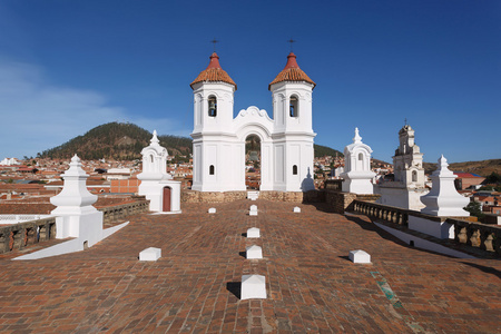 San Felipe 内里修道院从 La Merced 教会在苏克雷，Bolivi