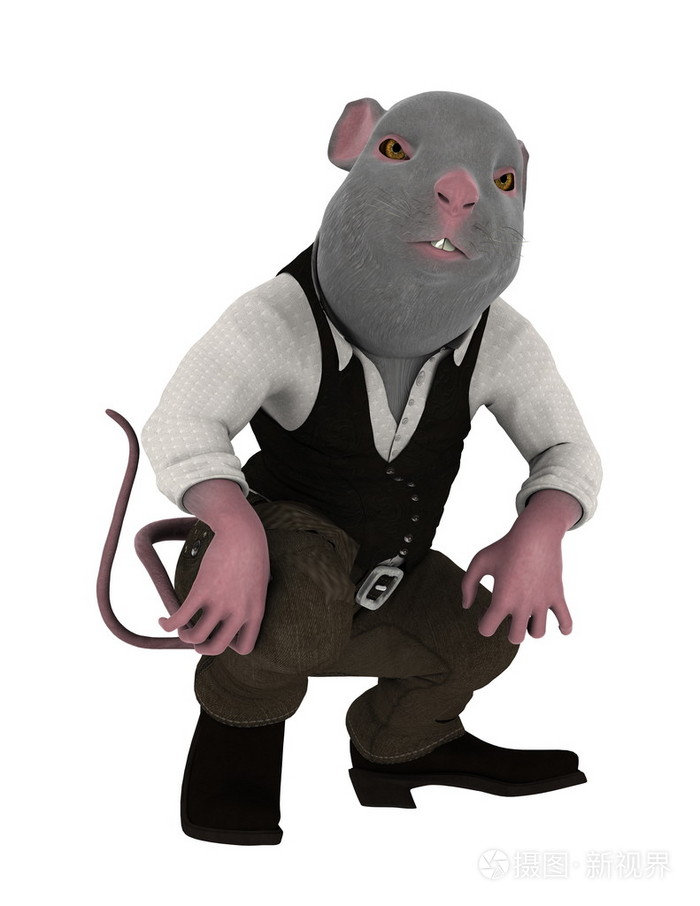 3d cg 渲染的鼠人