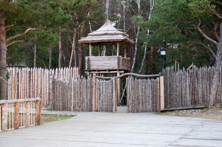 木制的观测塔