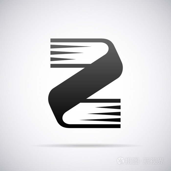 矢量标志字母z设计模板