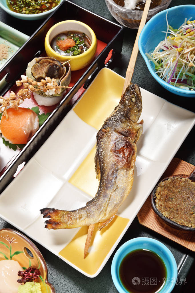 日本盐烤香鱼sweetfish