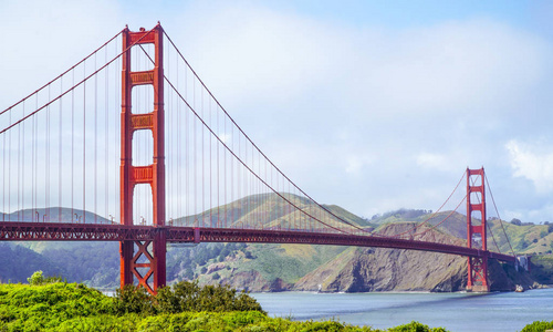 金门大桥在旧金山视图从美国加州电池东公园旧金山2017 年 4 月 18 日