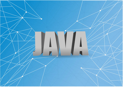 java 脚本 3d 标牌上写着一个蓝色的抽象科技