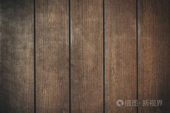 表面的老式木桌子和质朴的谷物纹理背景