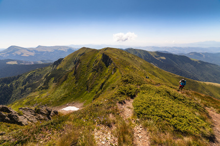 在喀尔巴阡山青水秀风景