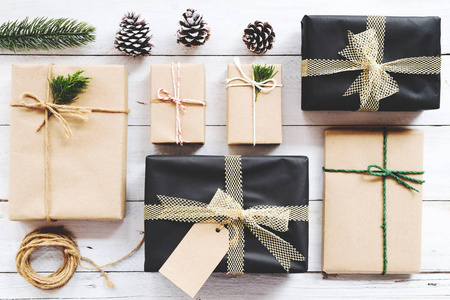 圣诞节背景和礼物礼品盒