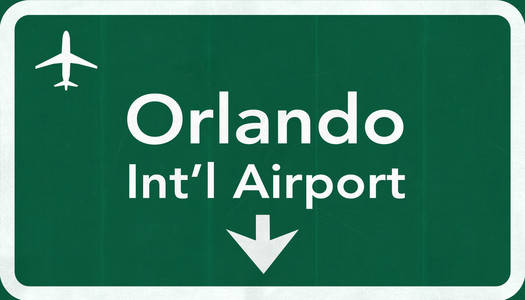 奥兰多美国国际机场公路路标图片