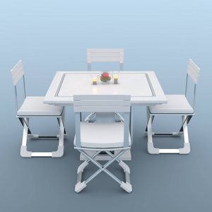 3d cg 渲染的一张餐桌