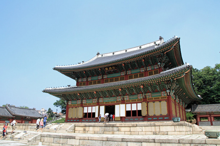 昌德宫宫在首尔韩国