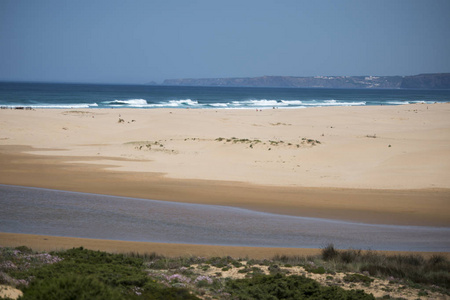 在与阿莫多海滩科萨特 Vicentina 海岸